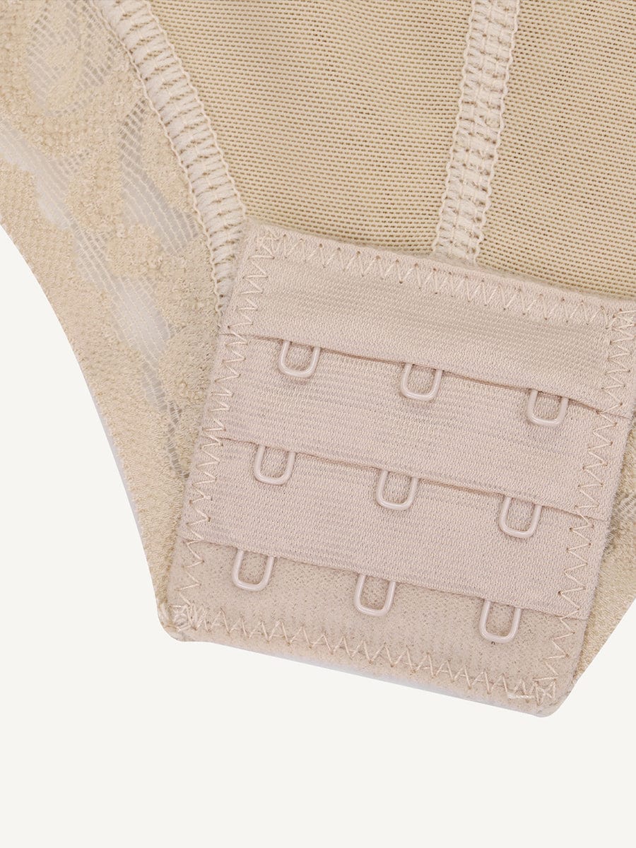 Luxe Sculpt U-Neck Front-Zip Lace Shaper