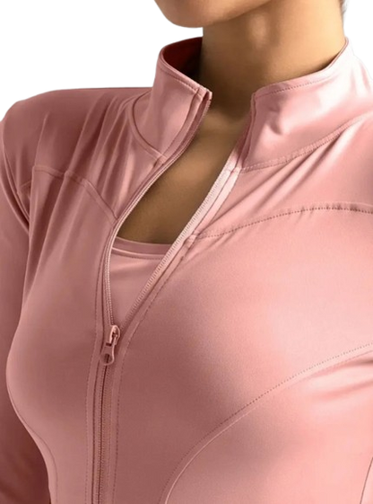 Performance Zip-Front Sculpt Jacket