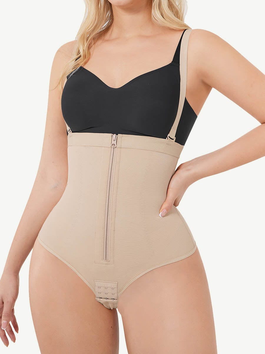 Plus Sculpt Zip Thong Full Body Shaper