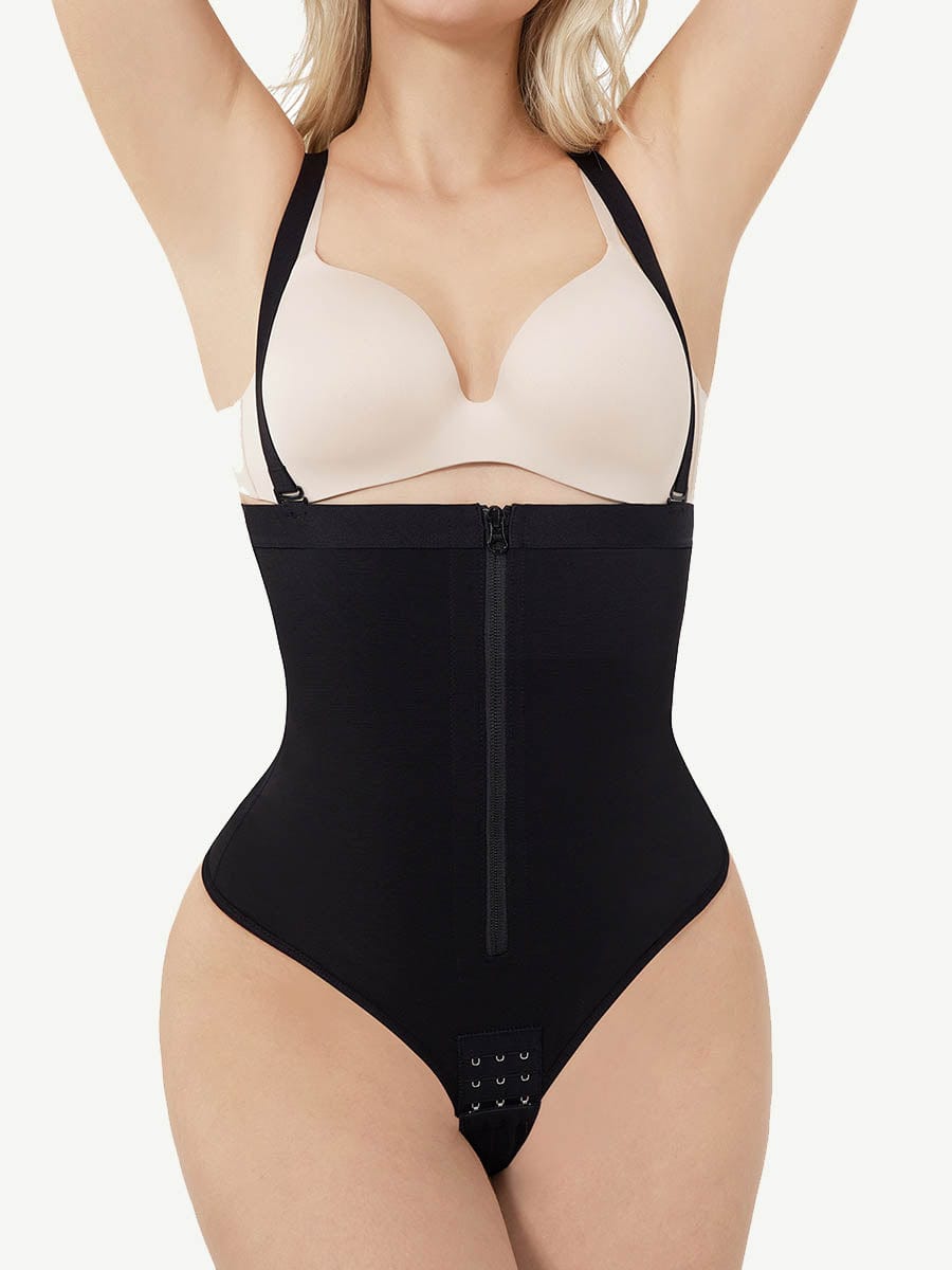 Plus Sculpt Zip Thong Full Body Shaper