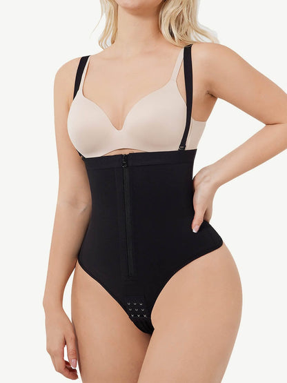 Plus Sculpt Zip Thong Full Body Shaper