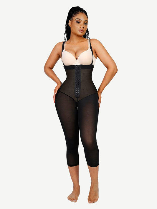 Power Sculpt Latex Open-Bust Calf-Length Shaper