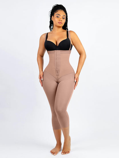 Power Sculpt Latex Open-Bust Calf-Length Shaper