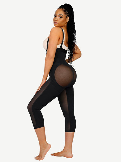 Power Sculpt Latex Open-Bust Calf-Length Shaper