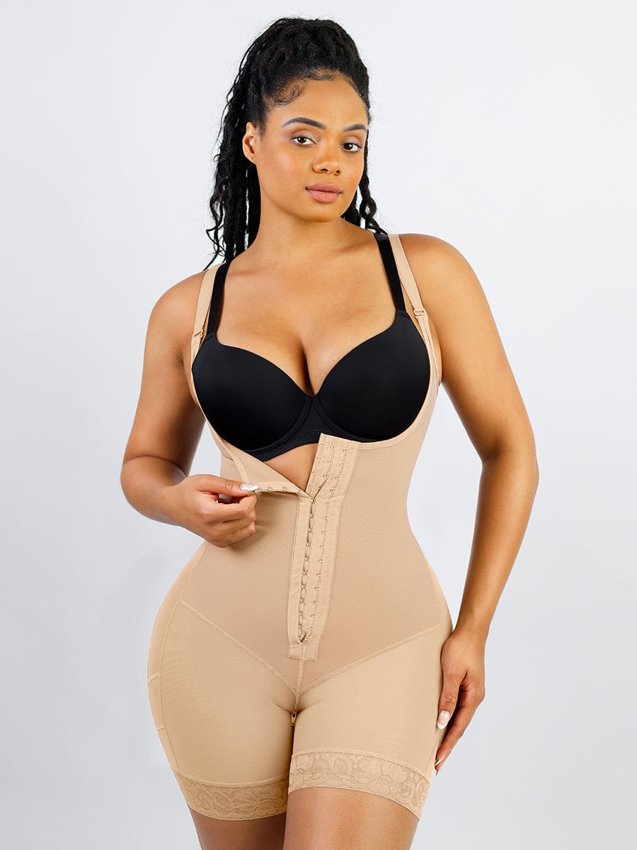 Power Sculpt Latex Open-Bust Firm Shaper