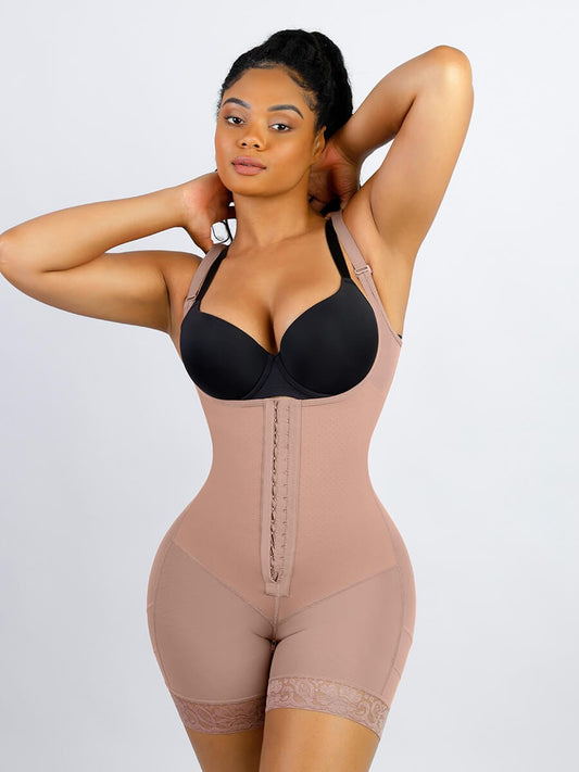 Power Sculpt Latex Open-Bust Firm Shaper