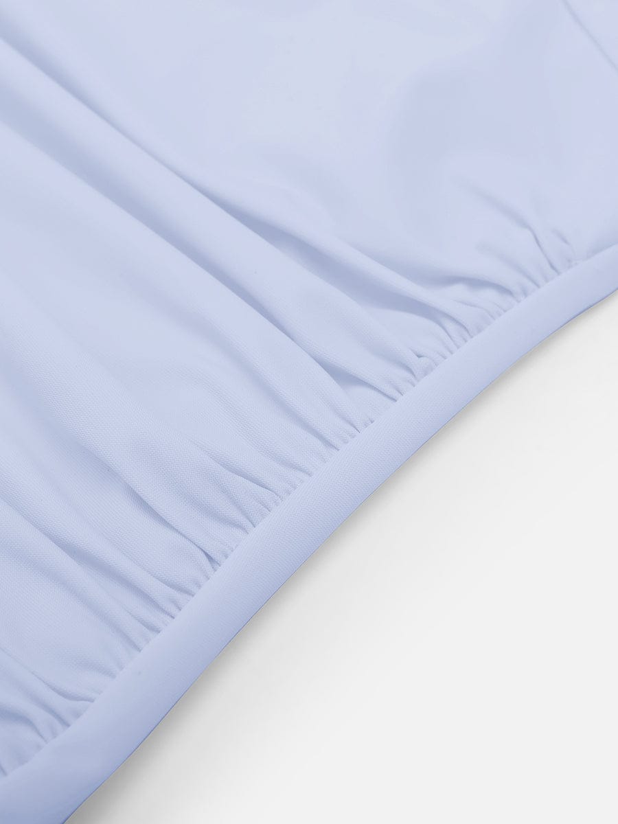 Ruched Sculpt V-Neck One-Piece Swimsuit