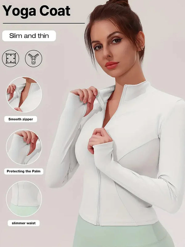 Performance Zip-Front Sculpt Jacket