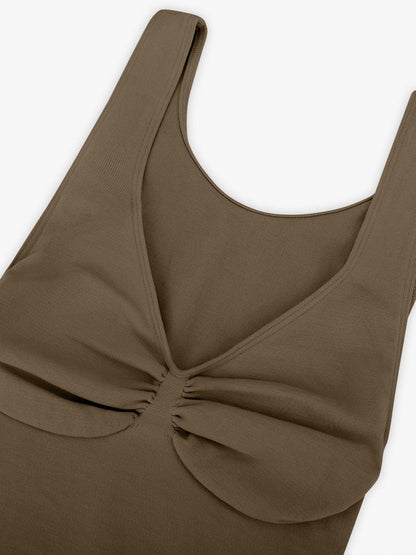 Seamless Sculpt Diamond-Neck Thong Bodysuit