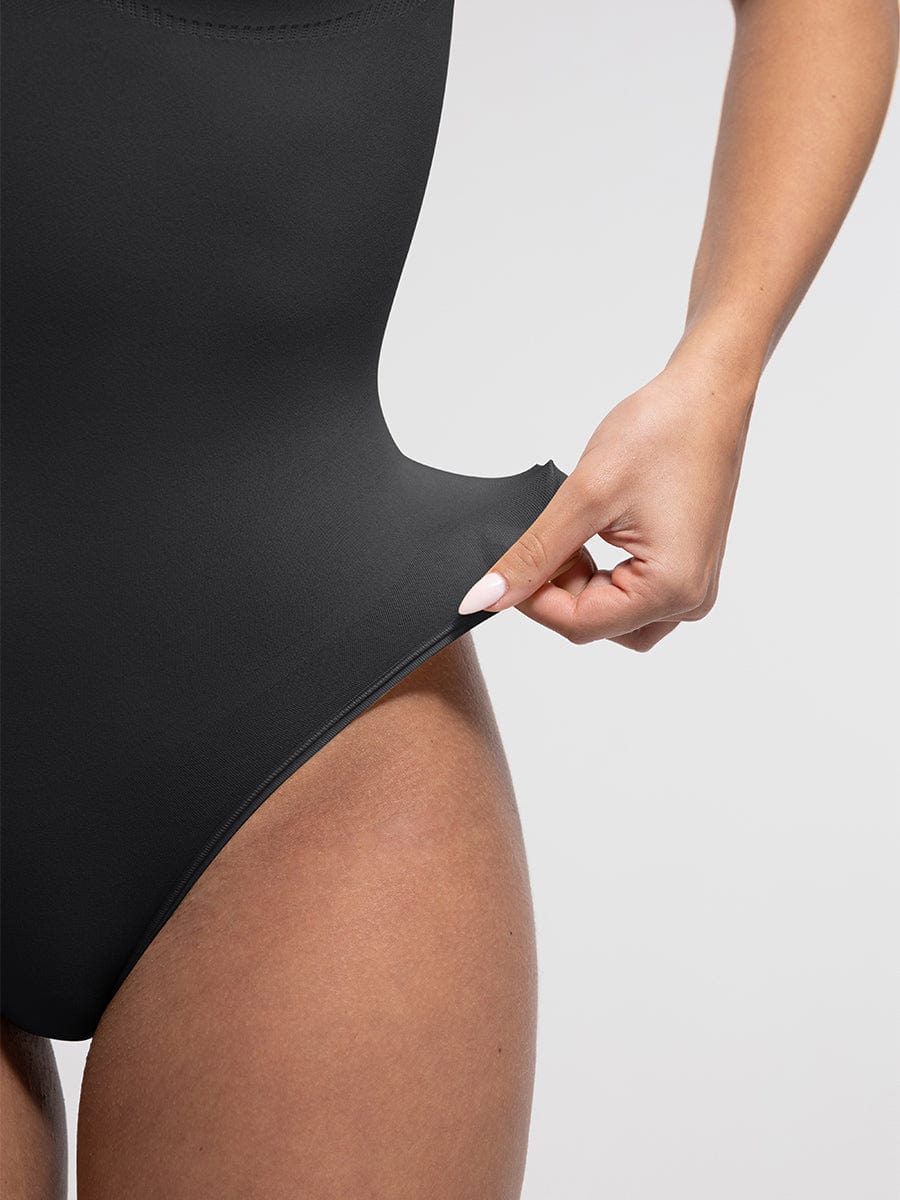 Seamless Sculpt Diamond-Neck Thong Bodysuit