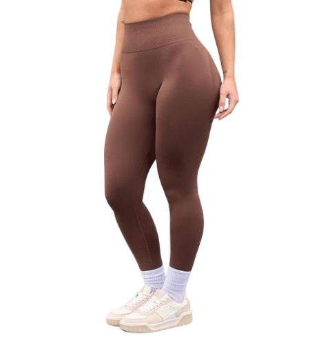 Seamless V-Fold Lift Leggings — High-Waist Peach-Enhancing Fitness Pants