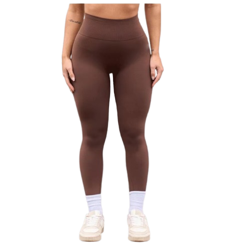 Seamless V-Fold Lift Leggings — High-Waist Peach-Enhancing Fitness Pants
