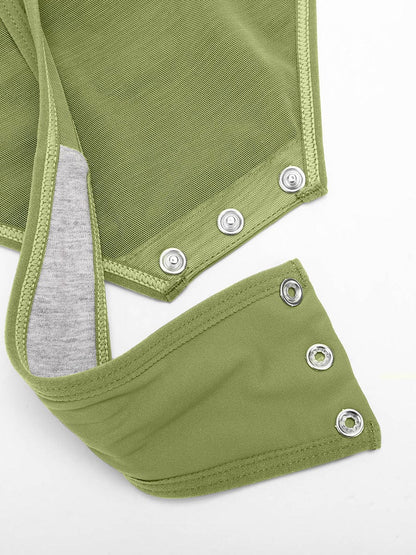 V-Neck Sculpt Thong Bodysuit