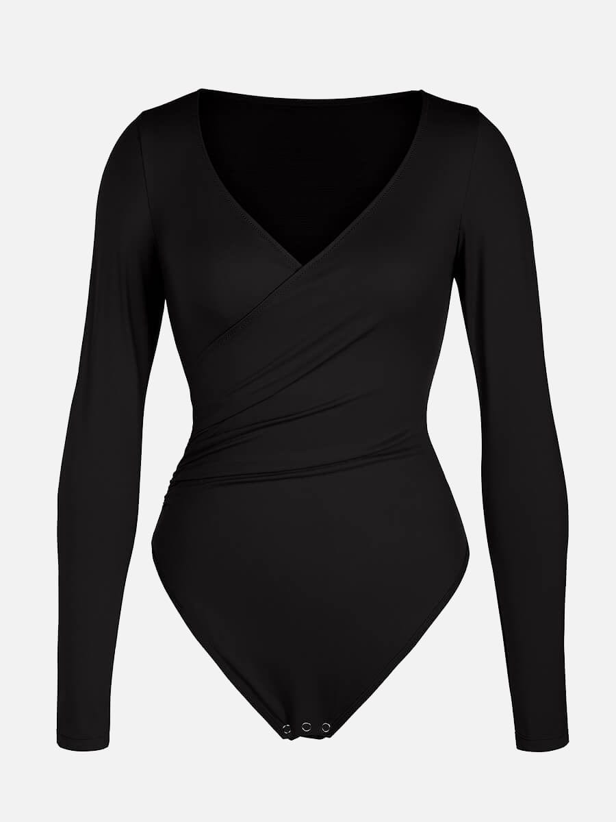 V-Neck Sculpt Thong Bodysuit