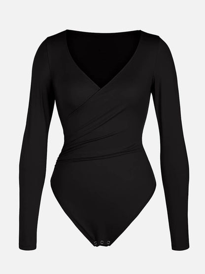 V-Neck Sculpt Thong Bodysuit