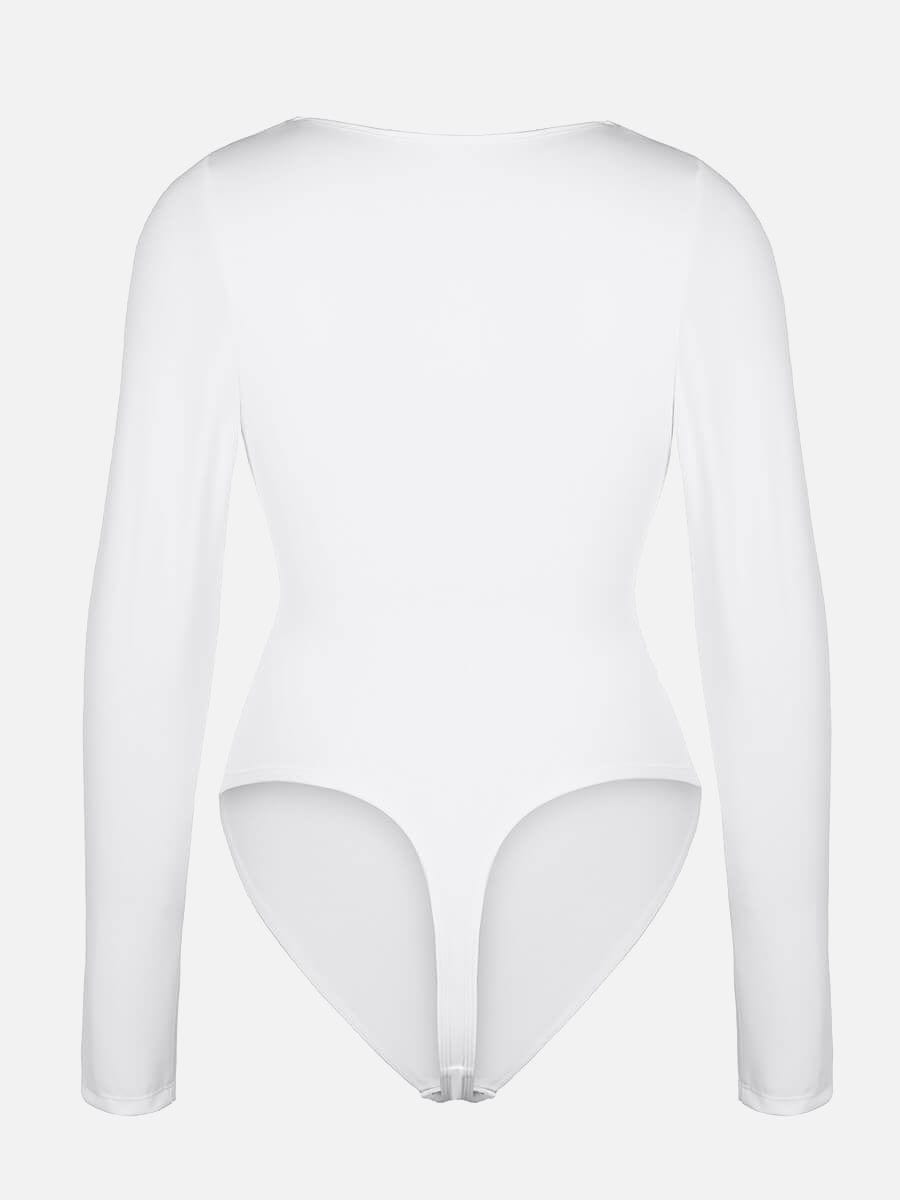 V-Neck Sculpt Thong Bodysuit