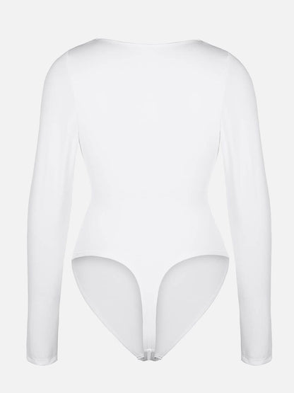V-Neck Sculpt Thong Bodysuit