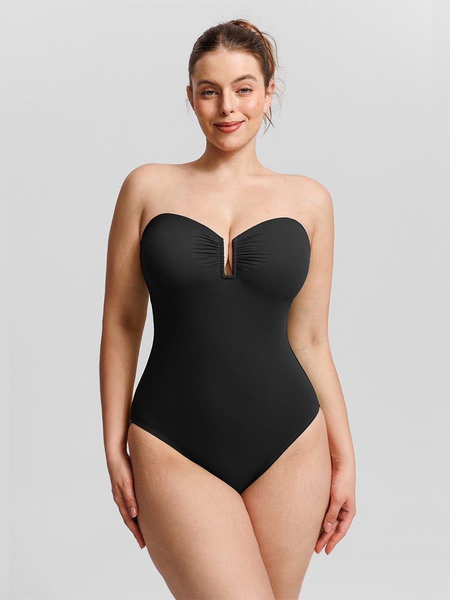 Strapless Sculpt One-Piece Swimsuit