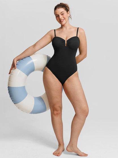 Strapless Sculpt One-Piece Swimsuit