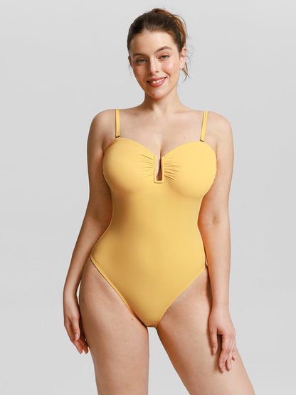 Strapless Sculpt One-Piece Swimsuit