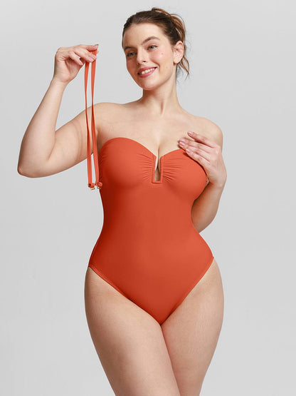 Strapless Sculpt One-Piece Swimsuit