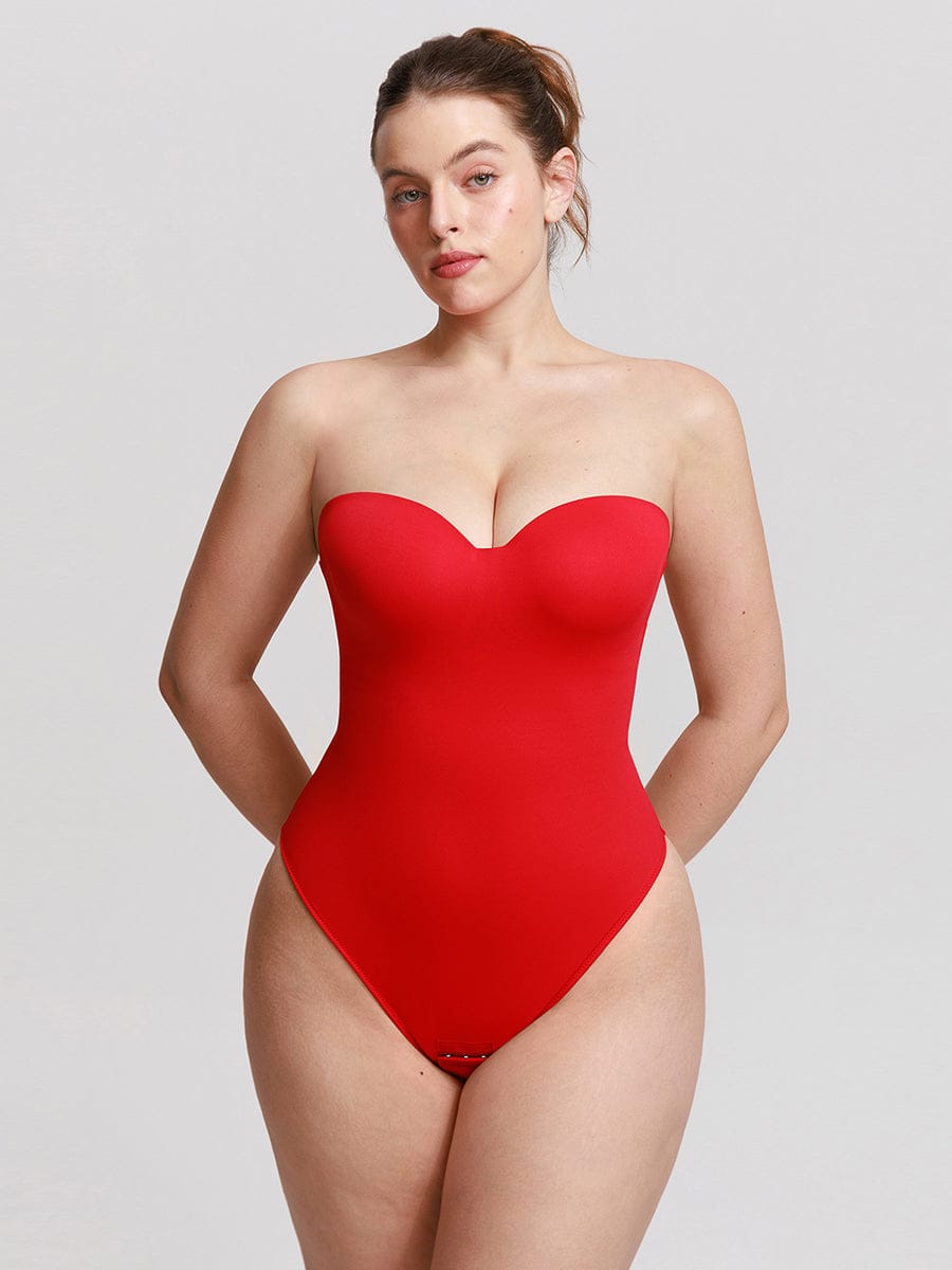 Strapless Sculpt Support Thong Bodysuit