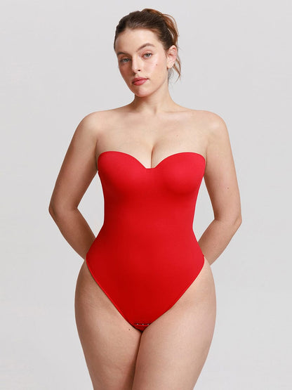 Strapless Sculpt Support Thong Bodysuit