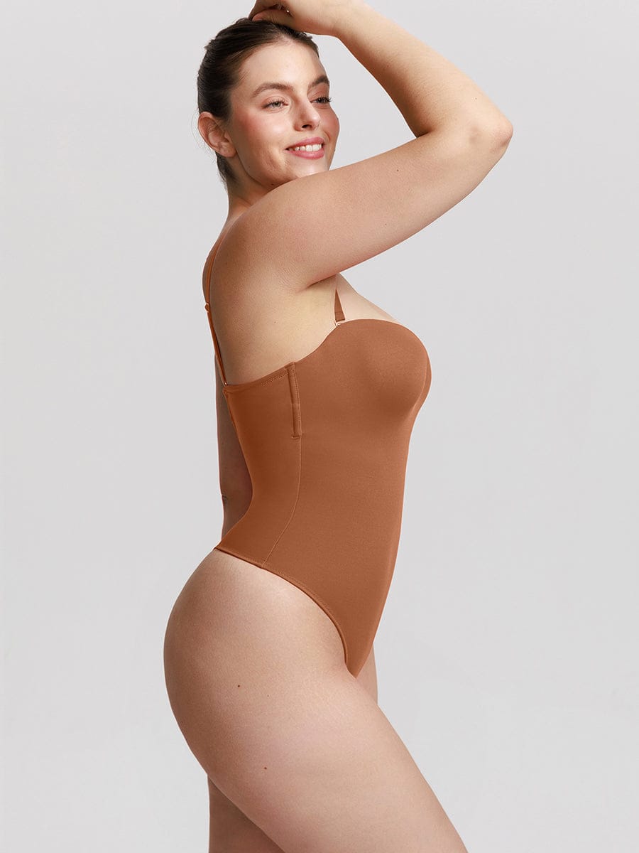 Strapless Sculpt Support Thong Bodysuit