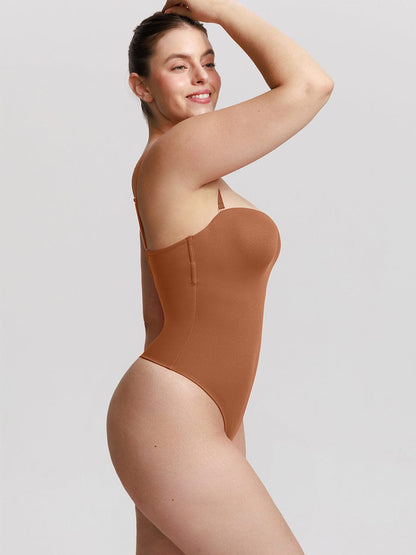 Strapless Sculpt Support Thong Bodysuit