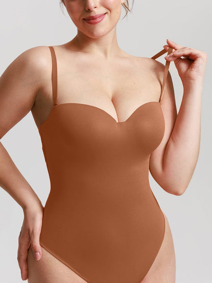 Strapless Sculpt Support Thong Bodysuit