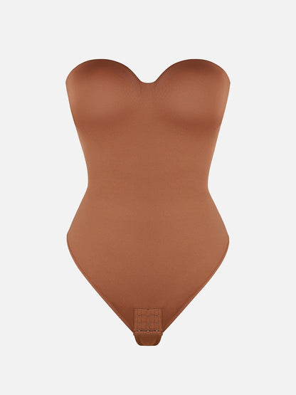 Strapless Sculpt Support Thong Bodysuit