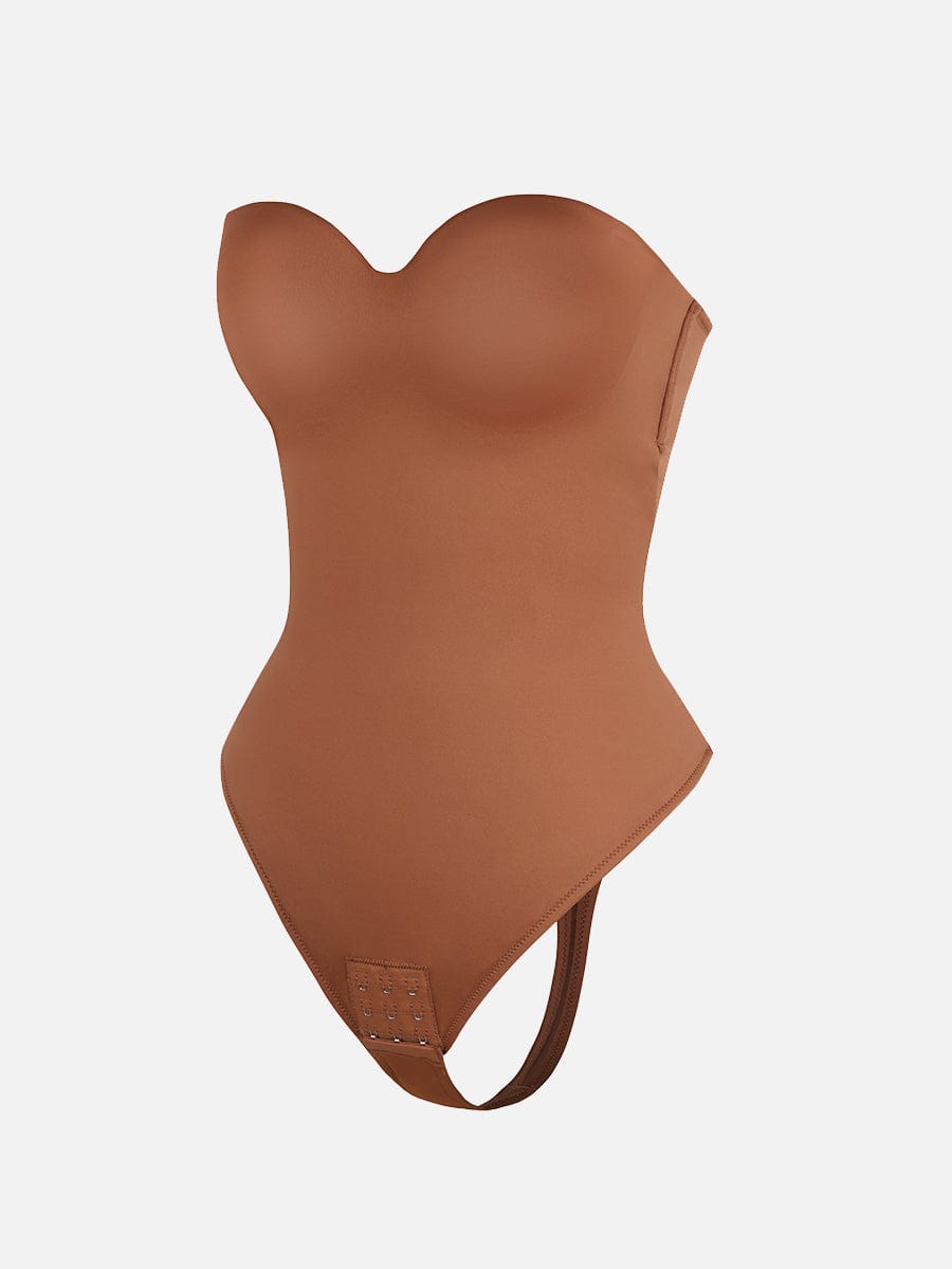 Strapless Sculpt Support Thong Bodysuit