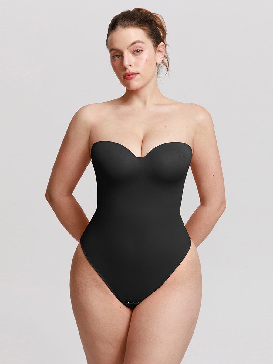 Strapless Sculpt Support Thong Bodysuit
