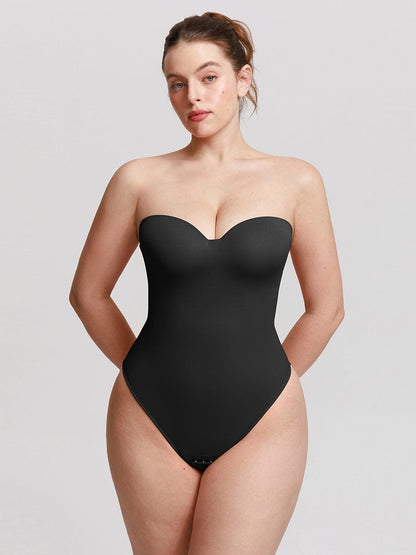 Strapless Sculpt Support Thong Bodysuit