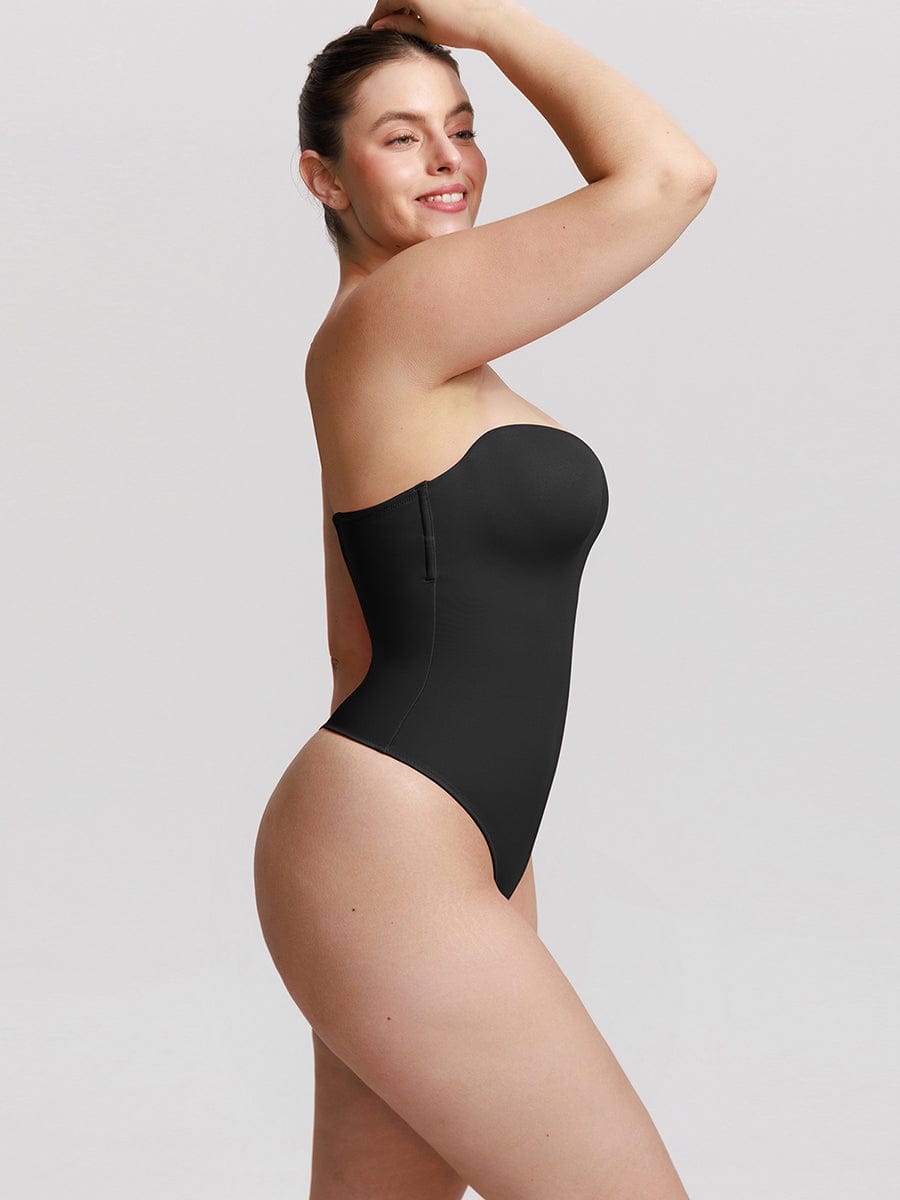 Strapless Sculpt Support Thong Bodysuit