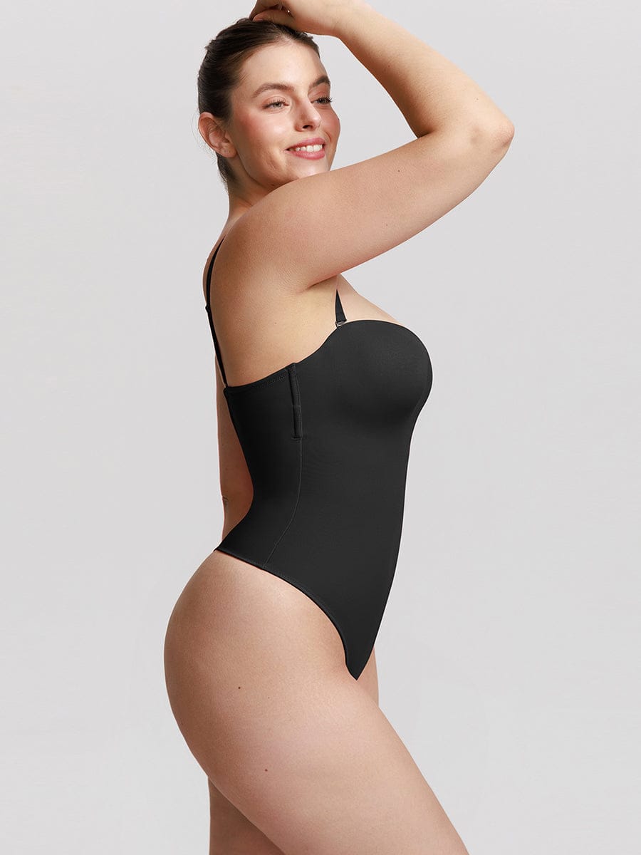 Strapless Sculpt Support Thong Bodysuit