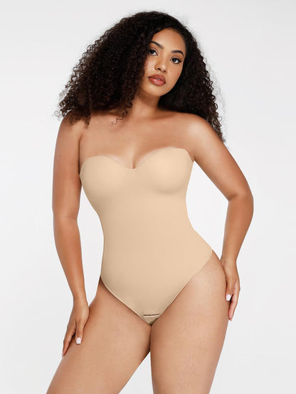 Strapless Sculpt Support Thong Bodysuit