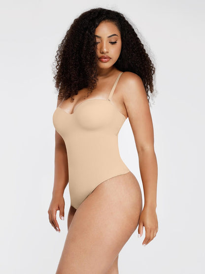 Strapless Sculpt Support Thong Bodysuit