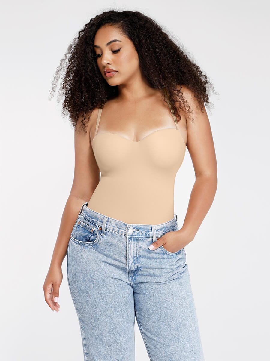 Strapless Sculpt Support Thong Bodysuit