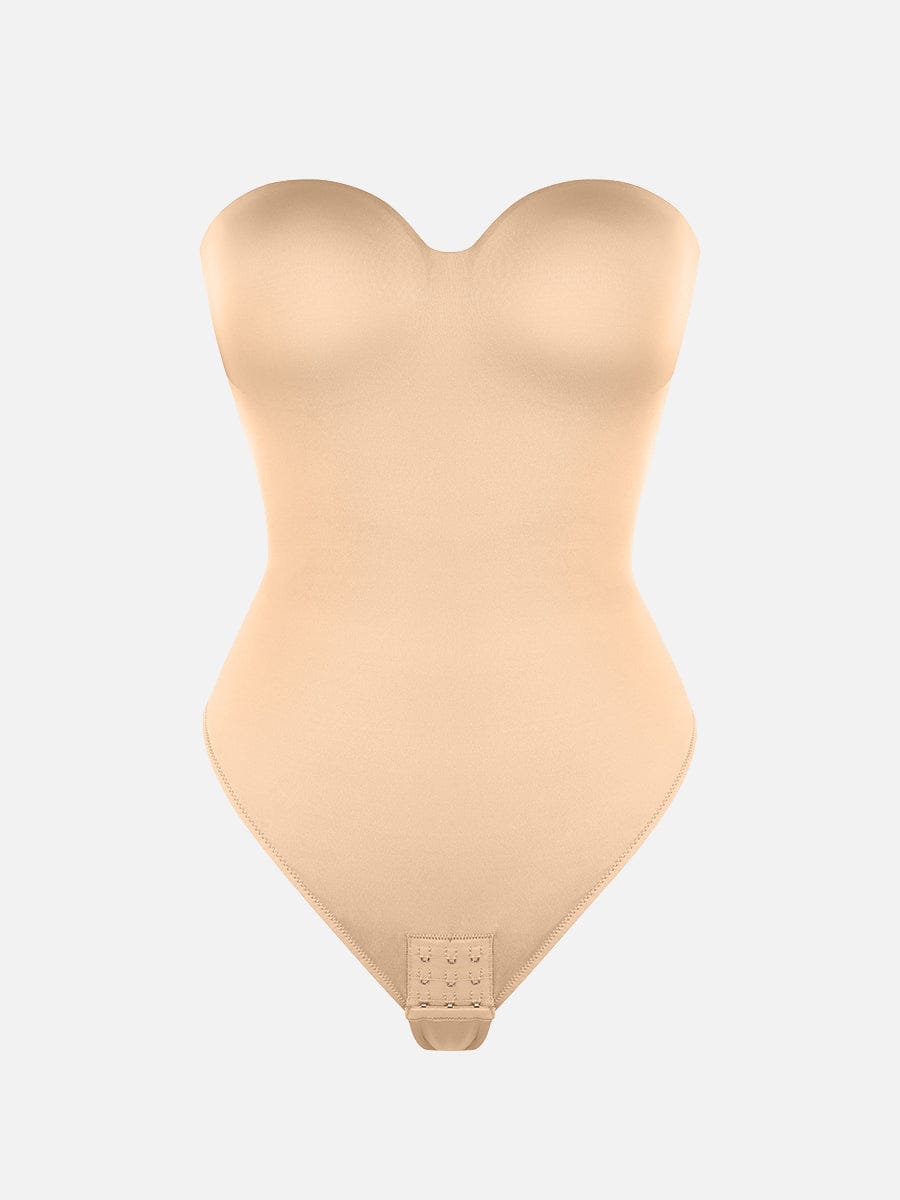Strapless Sculpt Support Thong Bodysuit