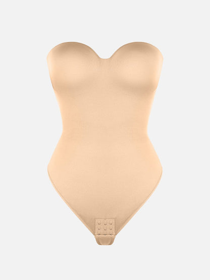 Strapless Sculpt Support Thong Bodysuit