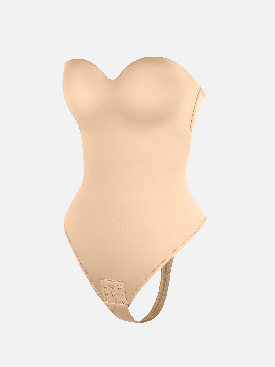 Strapless Sculpt Support Thong Bodysuit
