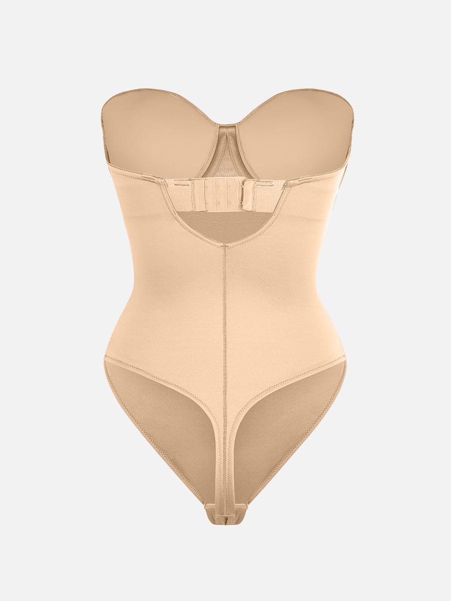 Strapless Sculpt Support Thong Bodysuit