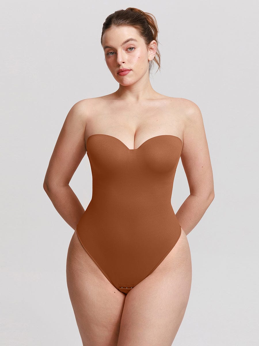 Strapless Sculpt Support Thong Bodysuit