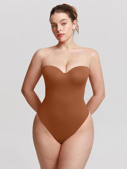 Strapless Sculpt Support Thong Bodysuit