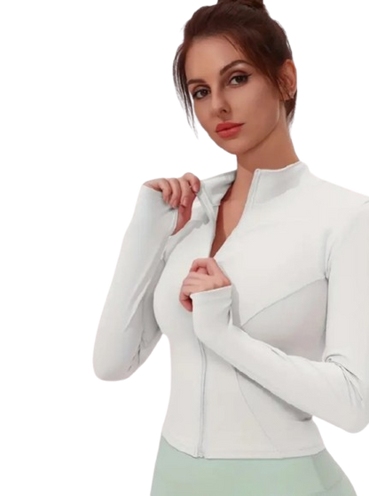 Performance Zip-Front Sculpt Jacket