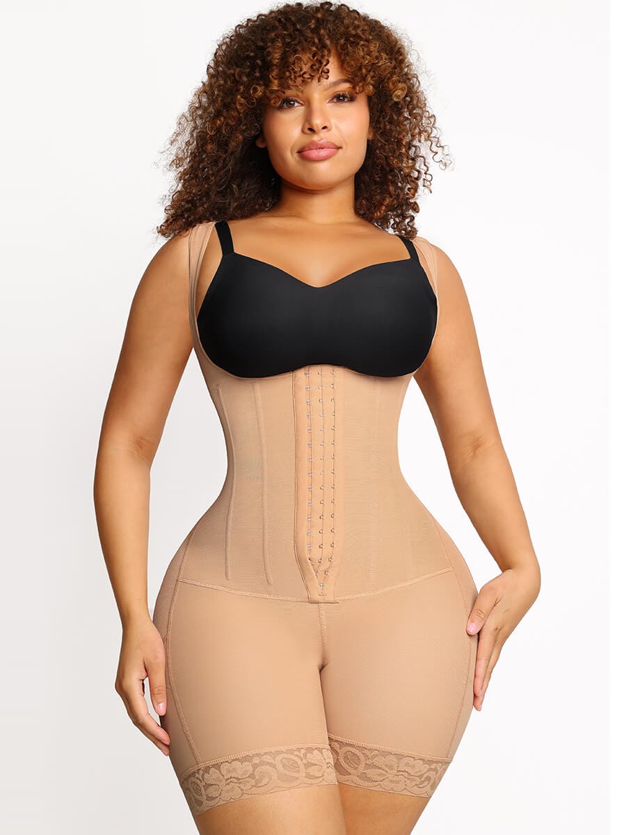 Power Sculpt 6-Bone Open-Bust Full Body Shaper