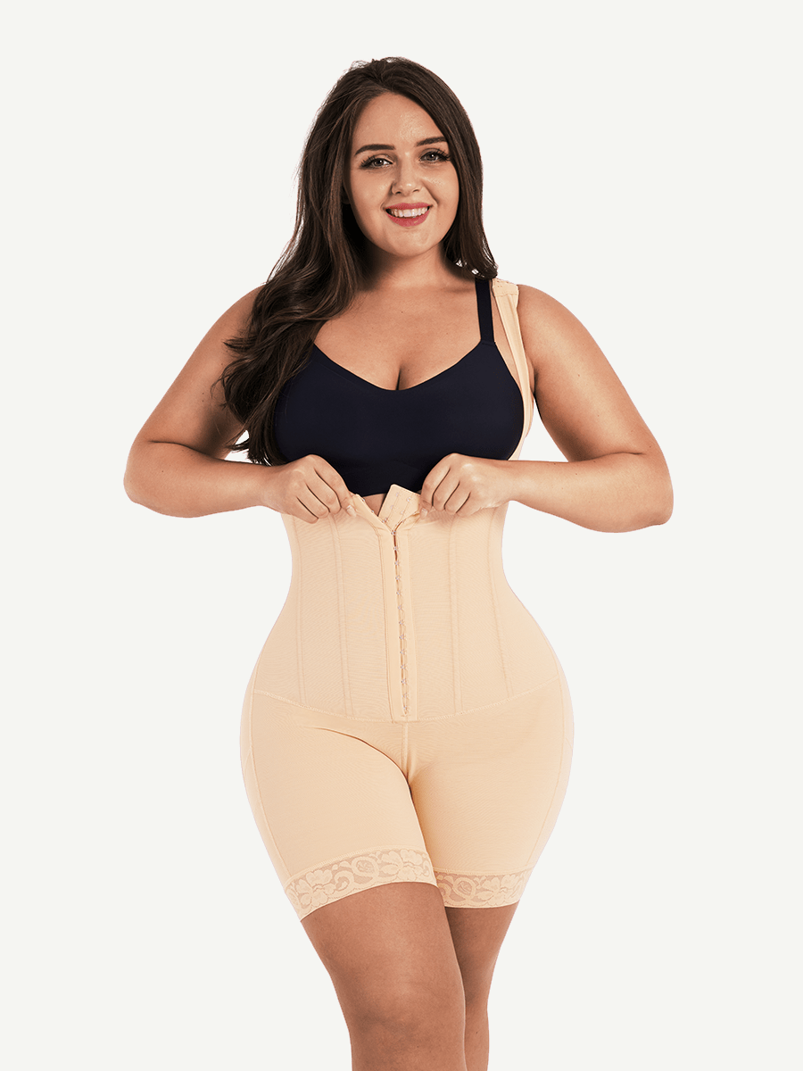 Power Sculpt 6-Bone Open-Bust Full Body Shaper