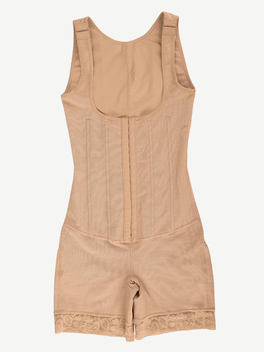 Power Sculpt 6-Bone Open-Bust Full Body Shaper