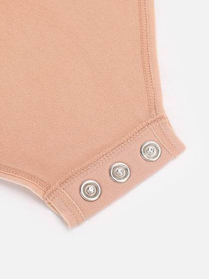 Diamond-Neck Sculpt Thong Bodysuit